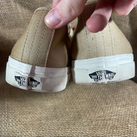 Vans Canvas Lo Two Tone Sneaker Blue Tan Lace up - Picture 7 of 13